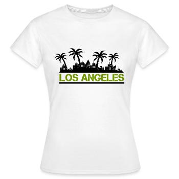 los angeles - Frauen T-Shirt - Weiß - Vorne - AI Model Female 172 dark (172cm)