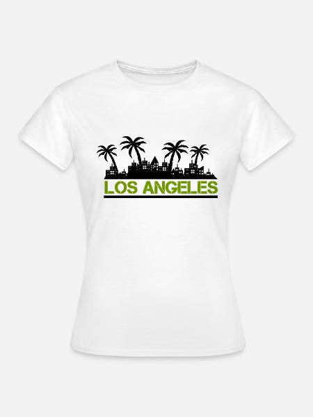 los angeles - Frauen T-Shirt - Weiß