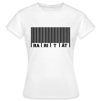barcode rarität - Frauen T-Shirt - Weiß - Vorne - AI Model Female 172 dark (172cm)
