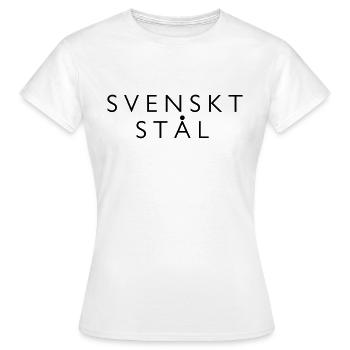 Acier suédois - T-shirt Femme - blanc - Devant - AI Model Female 172 dark (172cm)
