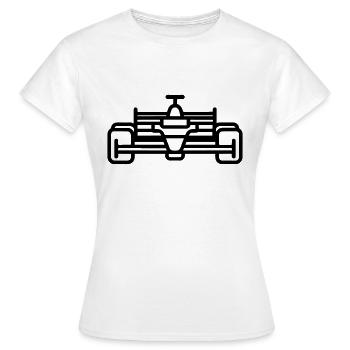 voiture de course - T-shirt Femme - blanc - Devant - AI Model Female 172 dark (172cm)