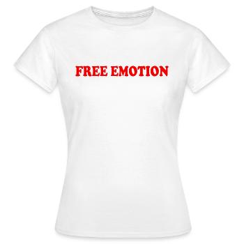 Free emotion - Frauen T-Shirt - Weiß - Vorne - AI Model Female 172 dark (172cm)