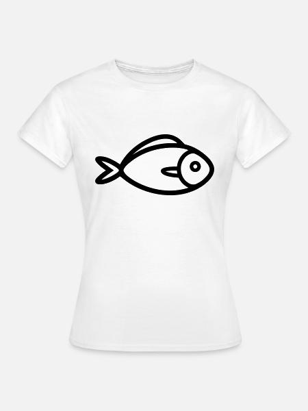Fisch - Frauen T-Shirt - Weiß