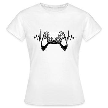 RYTHME DU JEU - T-shirt Femme - blanc - Devant - AI Model Female 172 dark (172cm)