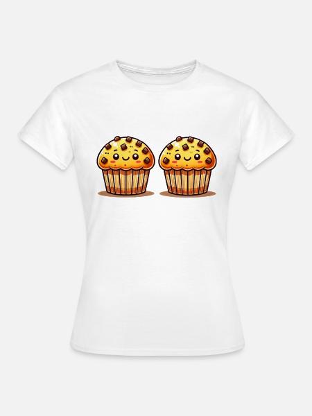 muffin 2 - Frauen T-Shirt - Weiß