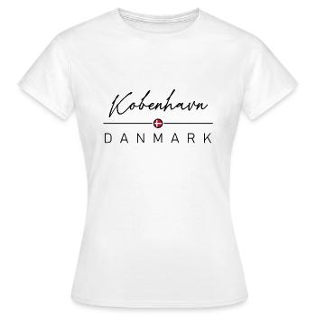 Dänemark - Kobenhavn - Danemark - Danemark - T-shirt Femme - blanc - Devant - AI Model Female 172 dark (172cm)