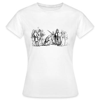 épée épée de chevalier chevalier armor71 - T-shirt Femme - blanc - Devant - AI Model Female 172 dark (172cm)