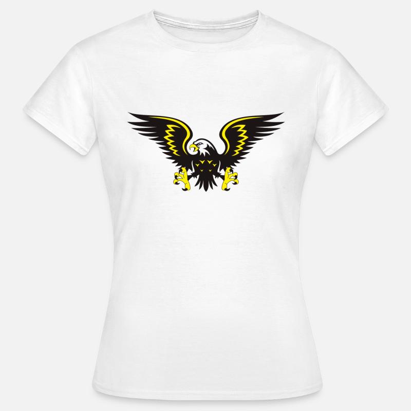 eagle eagle buzzard falcon habicht hawk falcon53 - Women's T-Shirt - white