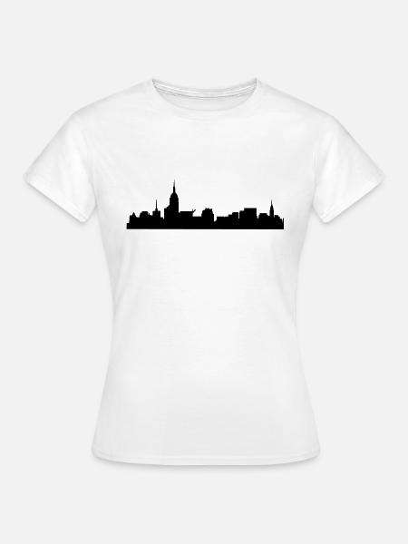 skyline - Frauen T-Shirt - Weiß