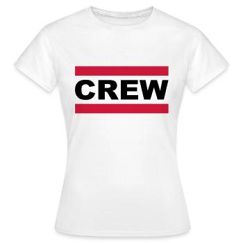crew - T-shirt Femme - blanc - Devant - AI Model Female 172 dark (172cm)
