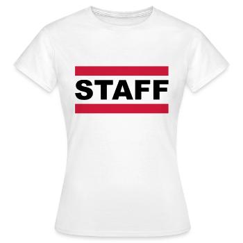 staff - T-shirt Femme - blanc - Devant - AI Model Female 172 dark (172cm)