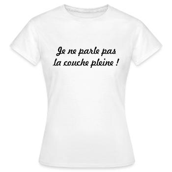 Ich meine nicht die volle Mantel! - Frauen T-Shirt - Weiß - Vorne - AI Model Female 172 dark (172cm)