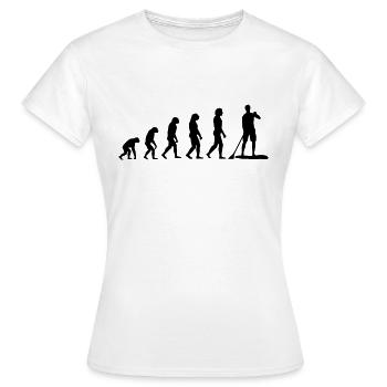 Stand up paddling - Women's T-Shirt - white - Front - AI Model Female 172 dark (172cm)