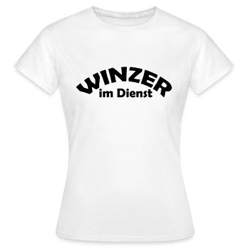 winzer im dienst - Frauen T-Shirt - Weiß - Vorne - AI Model Female 172 dark (172cm)