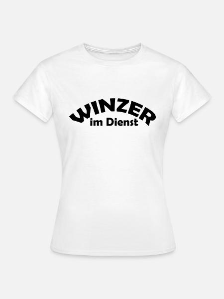 winzer im dienst - Frauen T-Shirt - Weiß