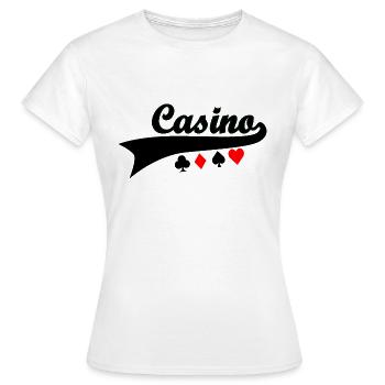 Casino - Poker Blackjack Roulette - jeux de hasard - T-shirt Femme - blanc - Devant - AI Model Female 172 dark (172cm)