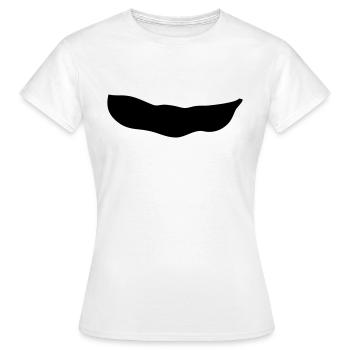 bohne - Frauen T-Shirt - Weiß - Vorne - AI Model Female 172 dark (172cm)