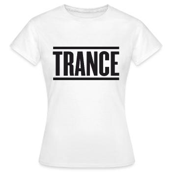 Trance - Frauen T-Shirt - Weiß - Vorne - AI Model Female 172 dark (172cm)