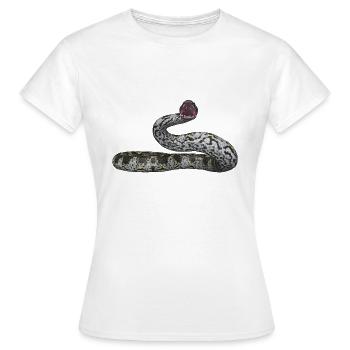 Serpent idole, boa constrictor, serpent - T-shirt Femme - blanc - Devant - AI Model Female 172 dark (172cm)