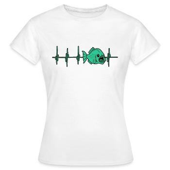 Piranha - Frauen T-Shirt - Weiß - Vorne - AI Model Female 172 dark (172cm)
