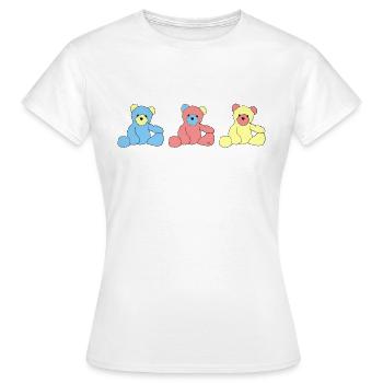 Nounours - T-shirt Femme - blanc - Devant - AI Model Female 172 dark (172cm)