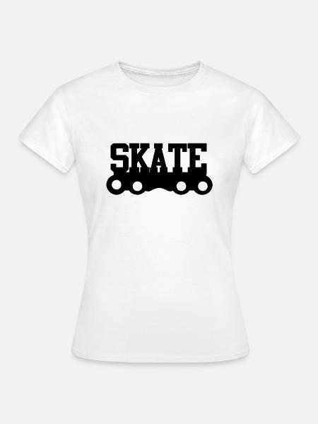 Skate - Frauen T-Shirt - Weiß