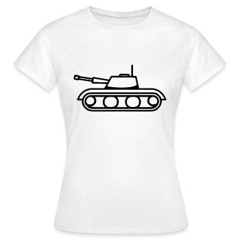 tank - Women's T-Shirt - white - Front - AI Model Female 172 dark (172cm)
