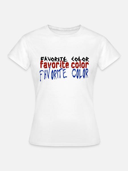 Lieblingsfarbe - Frauen T-Shirt - Weiß