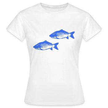Fische - Frauen T-Shirt - Weiß - Vorne - AI Model Female 172 dark (172cm)
