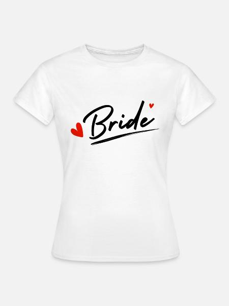 Brautherzen - Brautgeschenk - Frauen T-Shirt - Weiß