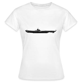 sous-marin - T-shirt Femme - blanc - Devant - AI Model Female 172 dark (172cm)