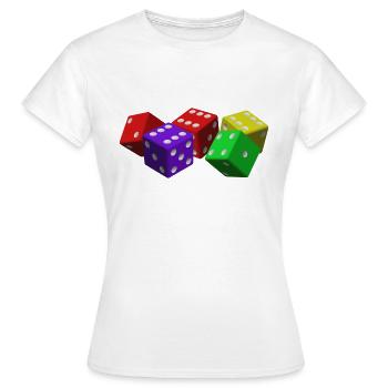 cubes - T-shirt Femme - blanc - Devant - AI Model Female 172 dark (172cm)