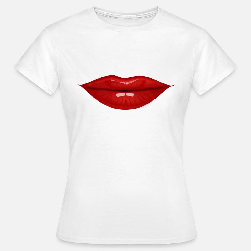 Bocca sensuale - Maglietta da donna - bianco