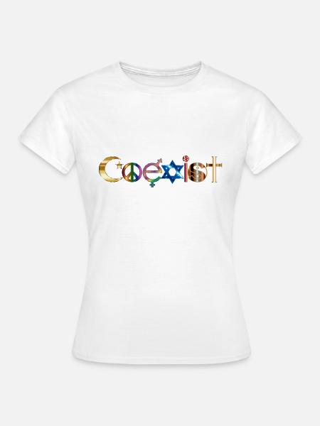 Koexistenz gemeinsam - Frauen T-Shirt - Weiß