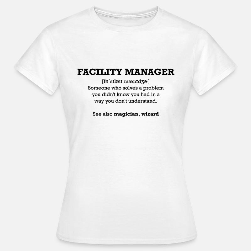 facility manager - wizard - Women's T-Shirt - white