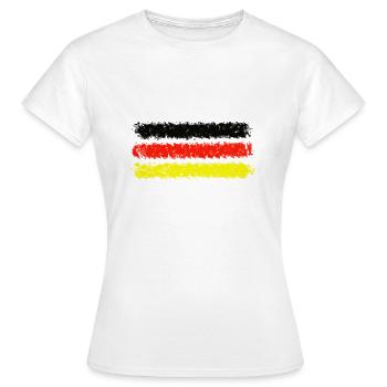 Allemagne - T-shirt Femme - blanc - Devant - AI Model Female 172 dark (172cm)