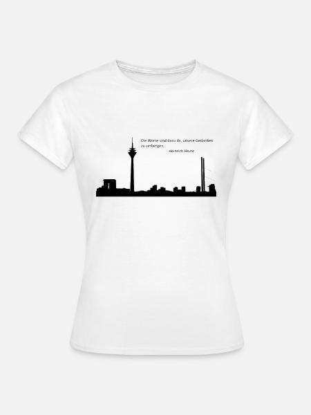 Düsseldorf - Frauen T-Shirt - Weiß