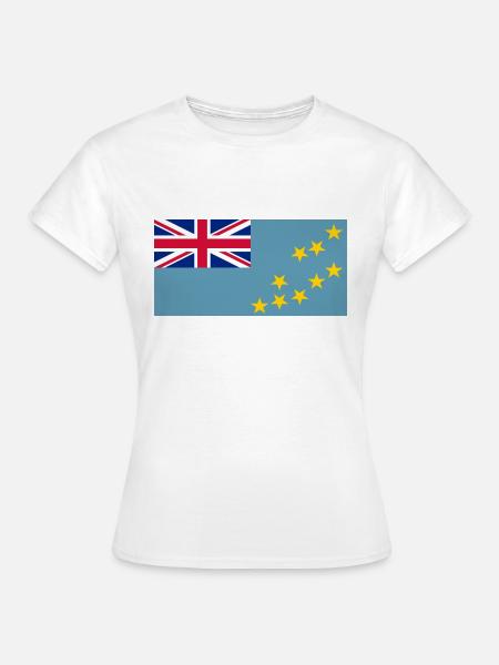 Tuvalu Flagg - Frauen T-Shirt - Weiß
