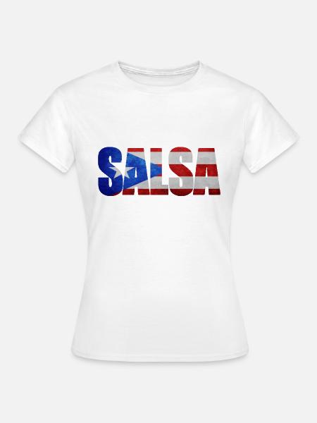 # Salsa Puerto Rico - Frauen T-Shirt - Weiß
