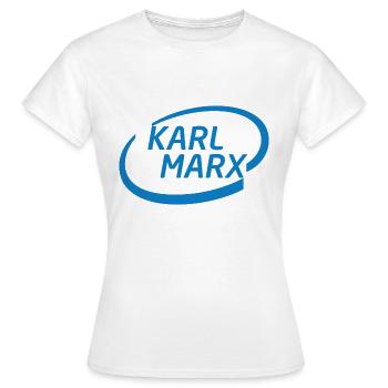 Karl Marx X Intel - Women's T-Shirt - white - Front - AI Model Female 172 dark (172cm)
