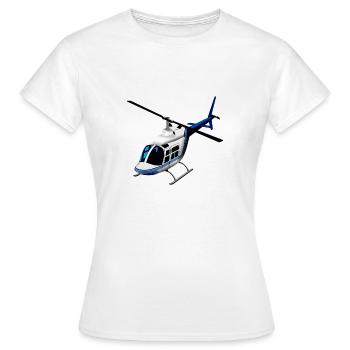 Hubschrauber - Frauen T-Shirt - Weiß - Vorne - AI Model Female 172 dark (172cm)