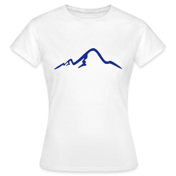 Berg, kurvig - Frauen T-Shirt - Weiß - Vorne - AI Model Female 172 dark (172cm)