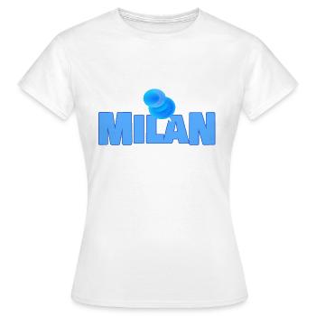 cerf-volant - T-shirt Femme - blanc - Devant - AI Model Female 172 dark (172cm)