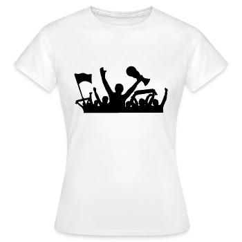 Fans Fussball Weltmeister - Frauen T-Shirt - Weiß - Vorne - AI Model Female 172 dark (172cm)