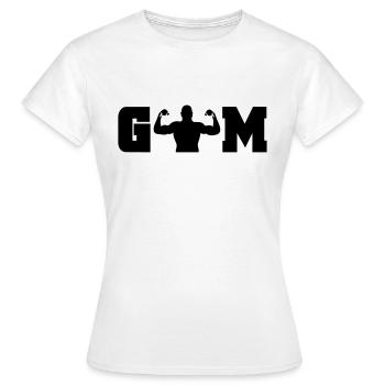 gym - T-shirt Femme - blanc - Devant - AI Model Female 172 dark (172cm)