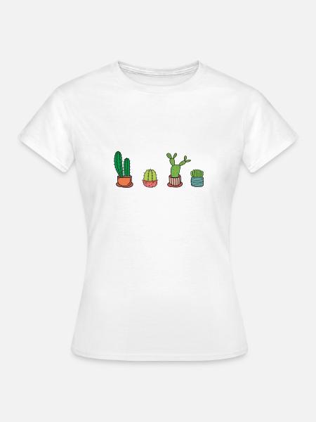 Kakteen - Frauen T-Shirt - Weiß