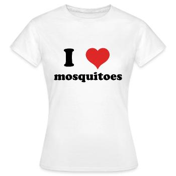 J’adore les moustiques - T-shirt Femme - blanc - Devant - AI Model Female 172 dark (172cm)