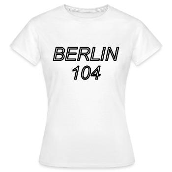 BERLIN PRENLAUER-BERG 104 - T-shirt Femme - blanc - Devant - AI Model Female 172 dark (172cm)