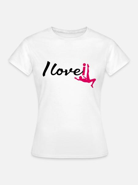 Frauenfußball i love it - Frauen T-Shirt - Weiß