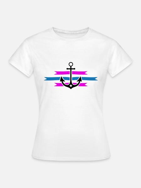anker - Frauen T-Shirt - Weiß
